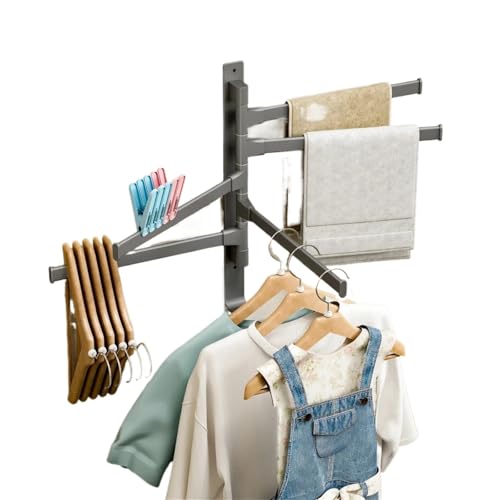 Porte-serviettes rotatif à 180° orientable pour optimiser l'espace de la douche
