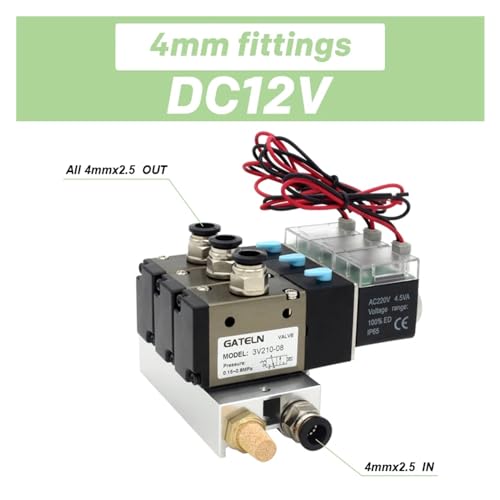 Bloc d'électrovanne 3V210-08-NO idéal pour automatiser les lignes de tri en atelier AC 220V - 3