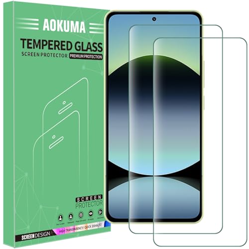 AOKUMA [2 Pezzi Pellicola Vetro Temperato per Xiaomi Redmi Note