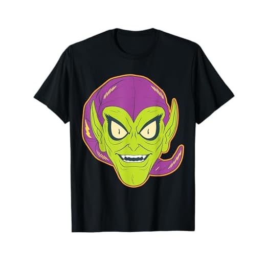 Marvel Green Goblin Halloween Retro Vintage Mask Costume Camiseta