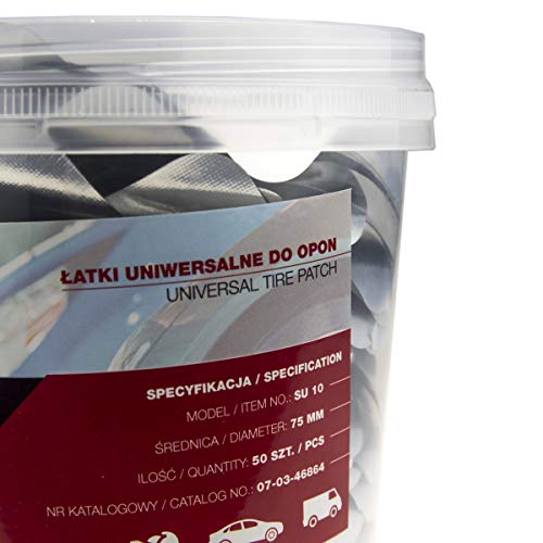 Stix 50 stuks bandenreparatiepleisterset 75 mm rubber bandenpatches patches vulkanisatie - Image 6