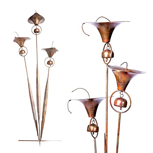 Happy-Gardens-Calla-Lily-Garden-Stake-with-Bells-Bronze-Outdoor-Lillies-Flower-Decorations Happy Gardens Calla Lily Garden Stake with Bells Bronze Outdoor Lillies Flower Decorations