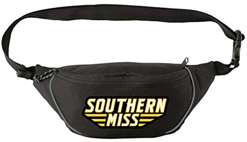 Southern Miss Waist Bag USM Golden Eagles Hip Pack for Men or Women for Walking Workout Traveling Running Hiking Cycling