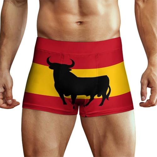 Spanish Bull Men's Boxer Briefs Underwear Breathable Custom Graphics