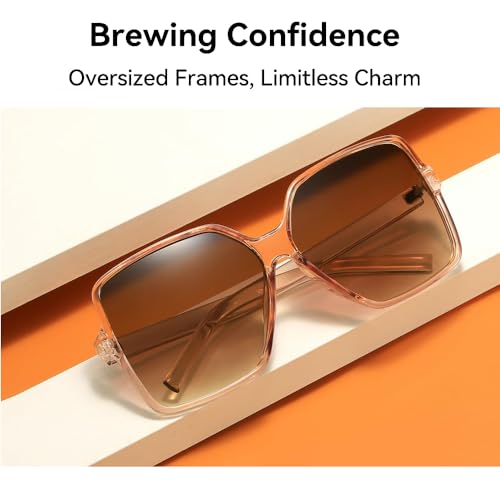 Oversized Square Sunglasses for Women and Men, Large Wide Frame, UV Protection, Unisex Fashion Shades2