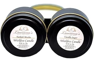 Alluring Circular Candle with Soy Wickless Charm: Turkish Mocha