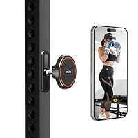 APPS2Car Mag-Safe Handyhalterung Fitness, Magnetische Handy Halterung für Fitnessstudio, Laufband, Heimtrainer & Krafttraining Ckompatibel mit 4.7-6.5 Smartphones,Legierungsbasis & Gelenk,schwarz