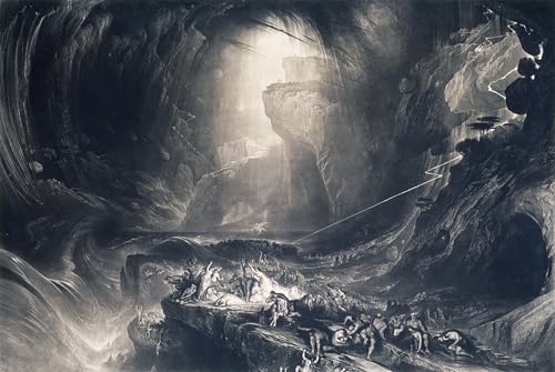 Lienzo Arte Pintura il diluvio di John Martin Cuadro Elegante de Alta Definición 60x90cm
