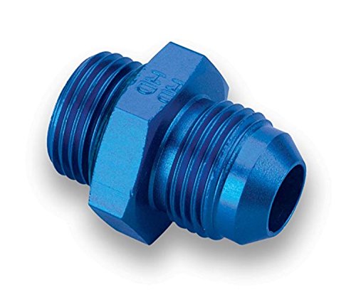 Earl's 985006 Blue Anodized Aluminum -6 AN Male to 9/16" -18 O-ring Port Adapter -  Earls Plumbing, 985006ERL