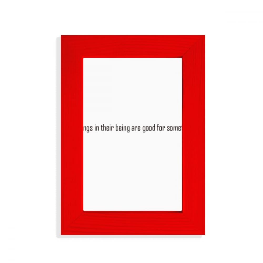 Cadre photo rouge citation inspirante en bois pour décoration murale