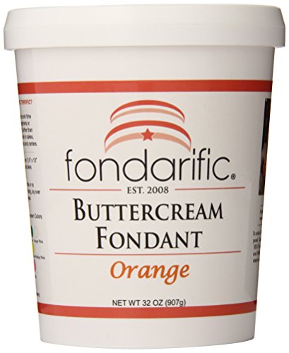 Fondarific Buttercream Orange Fondant, 2-Pounds