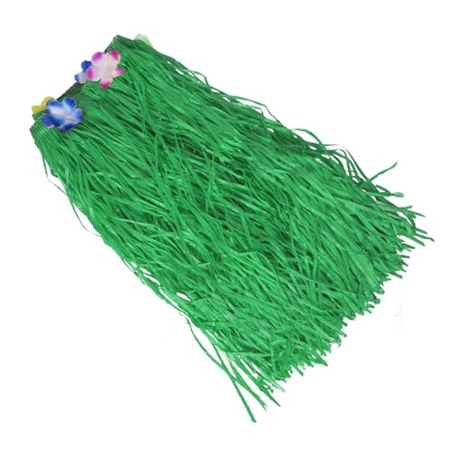 OSOLADY Hawaiian Grass Table Skirt Luau Table Decorations Tropical Party Decorations