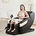 Real Relax Massage Chair, Full Body Zero Gravity Massage Recliner, with Auto Modes, LCD, Bluetooth, Foot Massage, Black