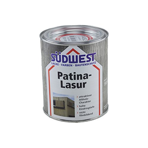 Südwest Patina-Lasur Holzlasur Silber 0,75 Liter