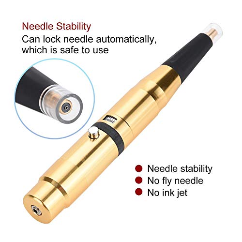 Professional Rotary Microblading Pen, Super Quiet Rechargeable Eyebrow Comestic Tattooing Machine Microblading Needle Pen for Semi-Permanent Fog Eyebrow Lip Makeup, 6.1inch - Thumbnail 4