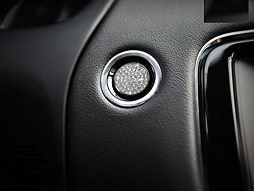 Eppar® New Decorative Start Button Cover 1PC for Land Rover Range Rover Sport 2010-2016 (Silver)