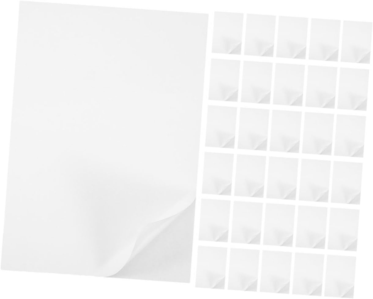 100sheets Writable Blank Label Paper Printer Sticker Paper Adhesive Printing for Logo Sticker Label Making Craft Projects
