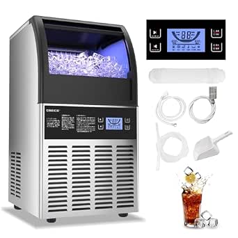 GSEICE 100V 1日60KG 製氷機 業務用 キューブアイス 高速製氷機 省