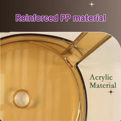 Tabourets de bar en acrylique transparent caramel lot de 2 chaises empilables 46cm
