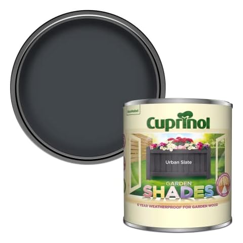 Cuprinol 5316967 Garden Shades Exterior Woodcare, 1L, Urban Slate, 1000 Millilitre Cover