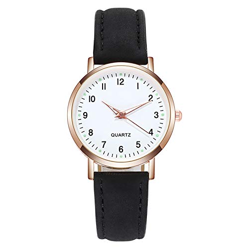 Analog Quarz Uhr für Damen Mode Einfache Frauen Armbanduhr Cover