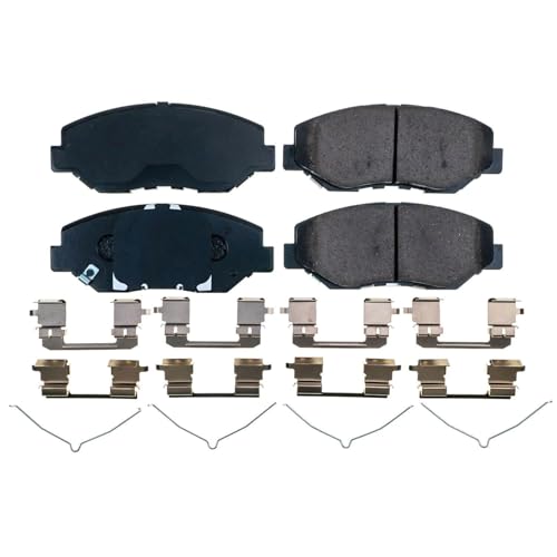 Image of PowerStop Front Brake Pads for Honda Civic 2021 - Z17 Ceramic Brake Pads with Installation Hardware, 17-914N
