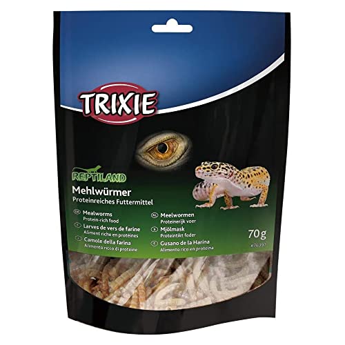 Trixie – Gusanos de la Harina Deshidratados para Pequeños Mamíferos, 70 g, Rico en Proteínas, Ideal para Conejos, Cobayas y Hurones