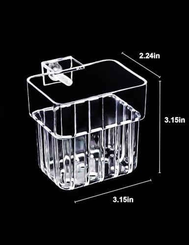 Image of 2 Pack Clear Aquarium Plant Holder Top Hanging Fish Tank Plant Holders Fits up to 0.8in Tank Edges, Aquarium Decor