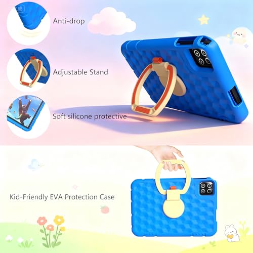 Image of ITDULCET Kids Tablet, 10 inch Android 15 Tablet for Kids, 20GB RAM 128GB ROM Octa-Core 6000mAh Battery Childs Tablets with Shockproof Case, Bluetooth, WiFi, Parental Control, Dual Camera, GPS
