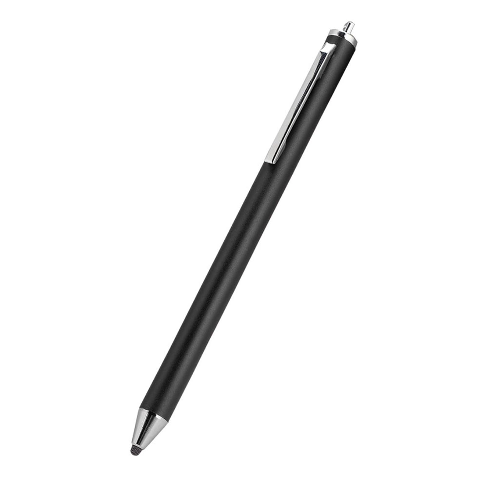 KIMISS Lápiz Capacitivo con Cabeza de Tela Premium para Teléfonos Inteligentes y Tabletas Tab, 2018, y - Lápiz Táctil Digital Duradero en Plateado (Black)