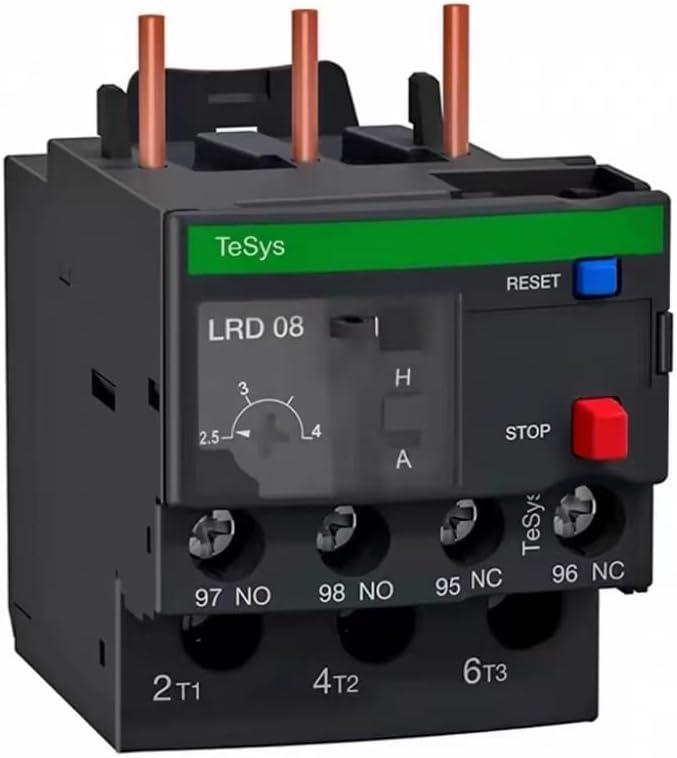 LRD08C Thermal Overload Relay (2.5-4A) with Contactor Motor Control Kit Fits for Schneider Electric
