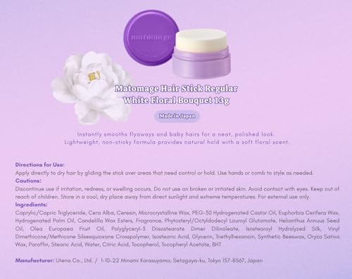 UTENA Matomage Hair Styling Stick Regular 13g miniatura 3