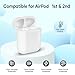 Compatible for AirPods Charging Case Replacement AirPod 1st 2nd Generation 550mAh with Wireless Charging Bluetooth Pairing Sync Button (No Earbuds) (for AirPods 1st 2nd)