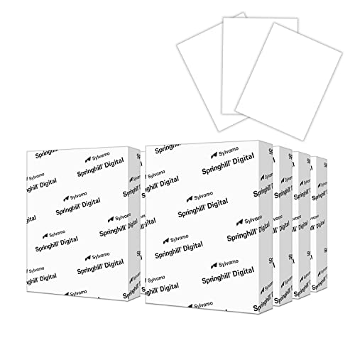 Springhill White 8.5 X 11 Cardstock Paper, 80lb Vellum