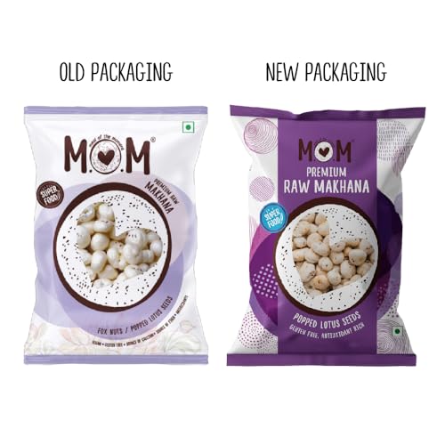Image of MOM - Meal of the Moment, Roasted Premium Raw Makhana, 100g | Gluten Free | Anti Oxidants | MSG Free | Zero Trans Fat | No added Preservatives and No artificial Flavours (Pack of 3)