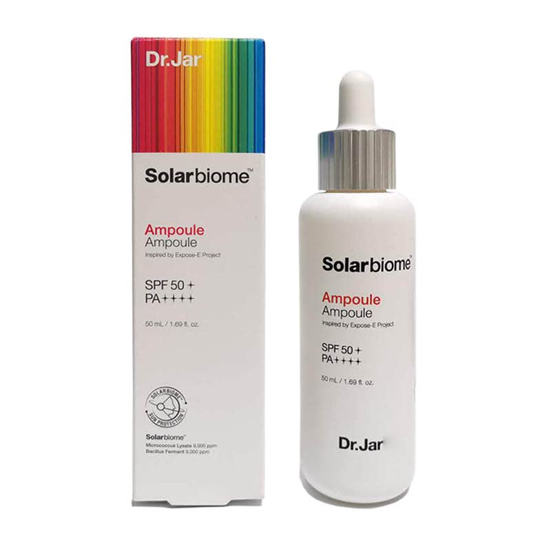 Solarbiome Ampule Sunscreen Sun Block Sunscreen SPF + 50 PA +++ Dust Blocking UV Protector, 50ml