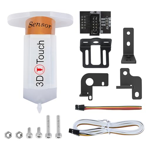 DERUC 3D Touch V3.2 Sensor de nivelación automática de cama para impresora 3D, kit BL-Touch con 4 soportes para todas las impresoras Ender 3 Series, Ender 5, Ender 5 Pro, Ender 5s, CR10, CR10 V3