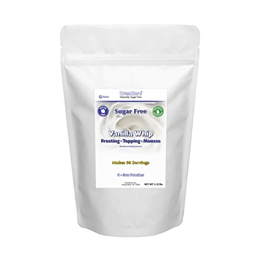 GramZero Vanilla Whip Mix 6-Pack, Frosting/Topping/Mousse, Sugar Free, Low Calorie, Stevia Sweetened