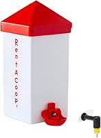 RentACoop 32oz Chicken Waterer with 2 Versatile Nipples - Perfect for Chicks, Quail, Pigeons & Small Birds