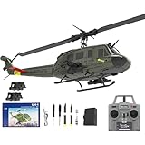 [Advanced Kinetic Power]UH-1 RC Helicopter can demonstrate up and down, forward and backward, left and right turning flight, left and right rotating flight, 360°flip, optical flow hovering, inverted flight and other aerobatic manoeuvres