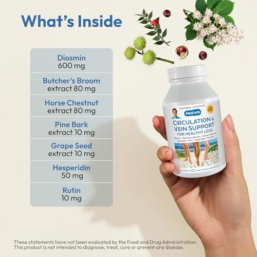 Image of ANDREW LESSMAN ProCaps Circulation & Vein Support 360 Capsules