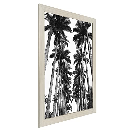 Americanflat 22x28 Poster Frame with Polished Plexiglass - Wide Picture Frames Made of Engineered Wood for Vertical or Horizontal Wall Display - Epic Collection - Light Wood