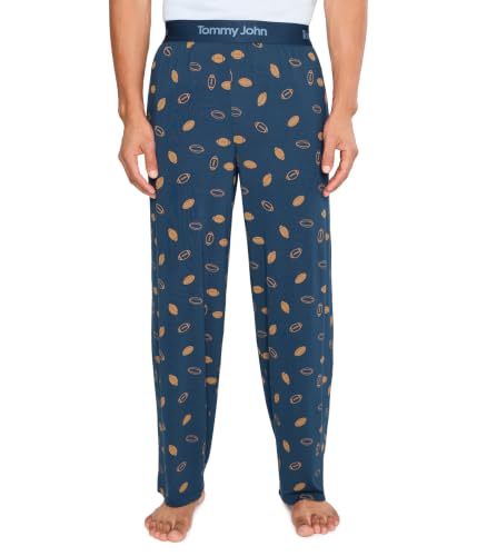 Image of Tommy John Men's Second Skin Pajama Pants - Comfortable Soft Sleep & Lounge Bottoms for Men