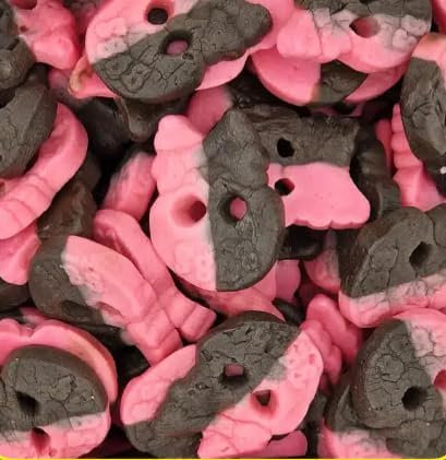 BUBS Raspberry & Liquorice Skulls - 500G