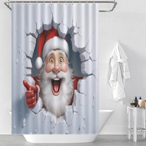Rideau de douche imperméable lavable rideau de bain textile 122x183cm - 2