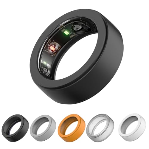 3パックシリコンリングカバー、Oura Gen 4/Gen 3/Samsung Galaxy対応、傷防止伸縮性シリコンスマートリングケースプロテクター、男性と女性、ジムでのトレーニング用 (ブラック)