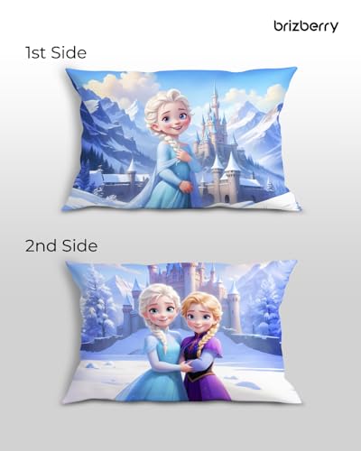 Image of Brizberry Baby Kids Toddler Pillow Cushion, for 3 Years to 8 Years, Super Soft Fabric | Princess, Animal & Cartoon Prints | 12x18 inches (Design 14)