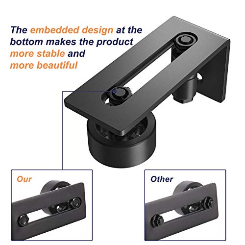 image for SMARTSTANDARD Sliding Barn Door Floor Guide for Bottom Adjustable Roll
