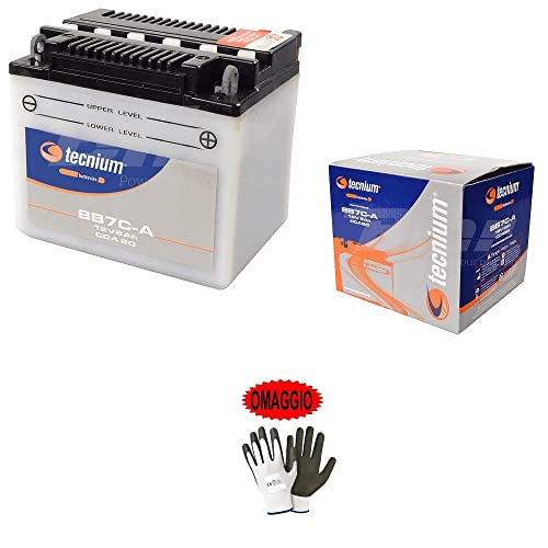 DESCRIZIONE E CARATTERISTICHE PRODOTTO: -BATTERIA TECNIUM YB7C-A 12V 8AH -Codice JIS YB7C-A -L x L x A 130 x 90 x 114 mm -Peso 2,83 Kg -Volt (V) 12 V -Ampere (A) 8,0 Ah -Tipo Tecnologia convenzionale -Potenza iniziale (CCA) 80 A - PRONTA PER L’UTILIZZO - OMAGGIO GUANTI DA LAVORO