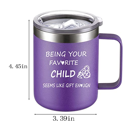 Dronea Coffee Mug Stainless Steel Insulated Travel Mug With Handle Funny Gifts For Him Mens, Unique Gifts For Boyfriend, Husband On Mothers Day, Anniversary, Birthday (Purple) #TOP5